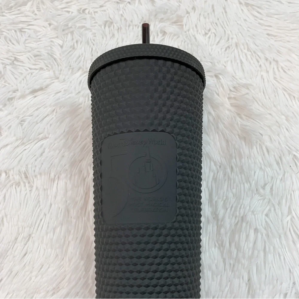 Walt Disney World 50th Anniversary Geometric Starbucks Tumbler matte black 24oz‎